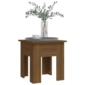 Couchtisch Braun Eichen-Optik 40x40x42 cm Holzwerkstoff