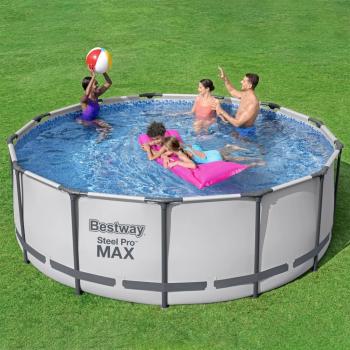 ARDEBO.de - Bestway Steel Pro MAX Rund Pool-Set 396x122 cm