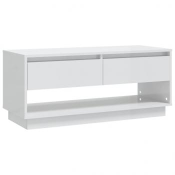 TV-Schrank Hochglanz-Weiß 102x41x44 cm Holzwerkstoff