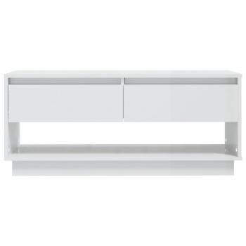 TV-Schrank Hochglanz-Weiß 102x41x44 cm Holzwerkstoff