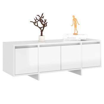 TV-Schrank Hochglanz-Weiß 120x30x40,5 cm Holzwerkstoff