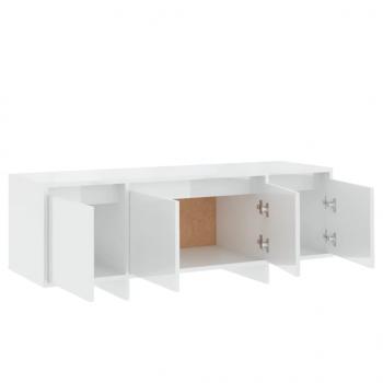 TV-Schrank Hochglanz-Weiß 120x30x40,5 cm Holzwerkstoff