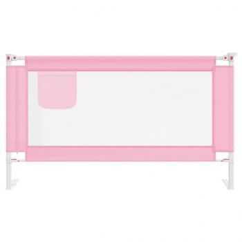 Kleinkind-Bettschutzgitter Rosa 140x25 cm Stoff