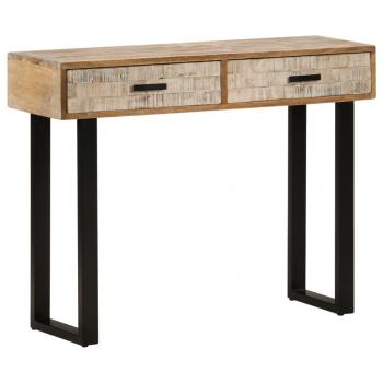 ARDEBO.de - Konsolentisch 100x30x75 cm Massivholz Mango