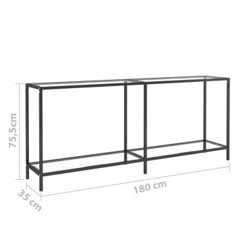 Konsolentisch Transparent 180x35x75,5 cm Hartglas