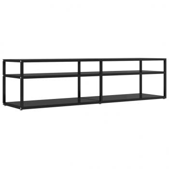 TV-Schrank Schwarz 160x40x40,5 cm Hartglas