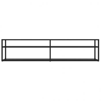 TV-Schrank Schwarz 180x40x40,5 cm Hartglas