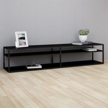 ARDEBO.de - TV-Schrank Schwarz 200x40x40,5 cm Hartglas