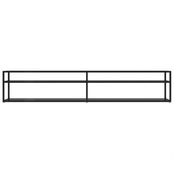 TV-Schrank Schwarz 220x40x40,5 cm Hartglas