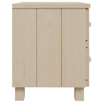 Nachttische HAMAR 2 Stk. Honigbraun 40x35x44,5 cm Massivholz