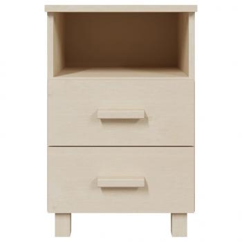 Nachttische HAMAR 2 Stk. Honigbraun 40x35x62 cm Massivholz