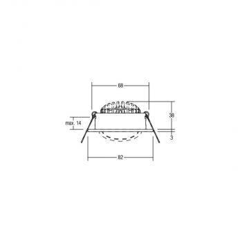 Brumberg LED-Einbaustrahlerset dim2warm Phasenabschnitt dimmbar, 6W, 460lm, 1800-3000K, weiß (39461073)