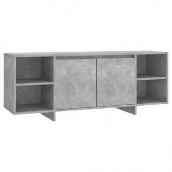 TV-Schrank Betongrau 130x35x50 cm Holzwerkstoff