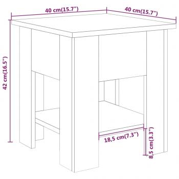 Couchtisch Betongrau 40x40x42 cm Holzwerkstoff