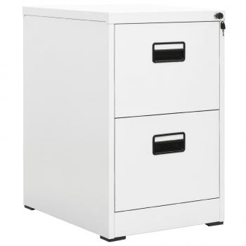 ARDEBO.de - Aktenschrank Weiß 46x62x72,5 cm Stahl