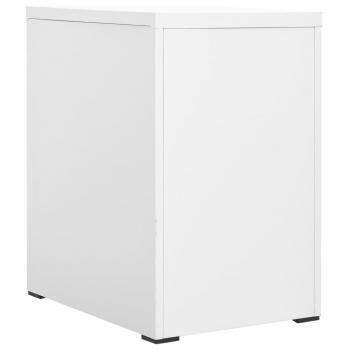 Aktenschrank Weiß 46x62x72,5 cm Stahl