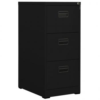 ARDEBO.de - Aktenschrank Schwarz 46x62x102,5 cm Stahl