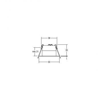 Brumberg LED-Lichtpunkt IP44, 3,3W, 160lm, 3000K, weiß (12079073)