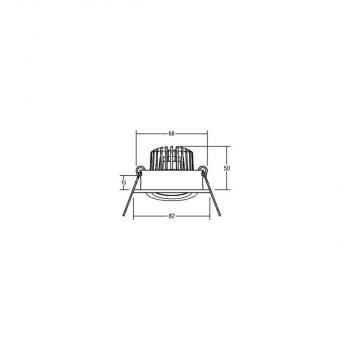 Brumberg BB18 LED-Einbaustrahlerset, dim2warm, Phasenabschnitt dimmbar, mit Anschlussbox, 6W, 460lm, 1800-3000K, aluminium (39483253)