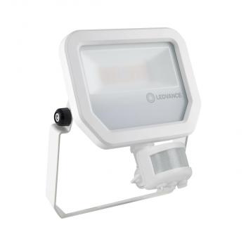 ARDEBO.de LEDVANCE Scheinwerfer mit Bewegungsmelder FLOODLIGHT SENSOR FL PFM 20 W 3000 K SYM 100 S WT, 2200lm, weiß (4058075460935)