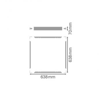 LEDVANCE Aufbaurahmen PANEL 625 SURFACE MOUNT KIT H70 VAL, weiß (4058075402867)