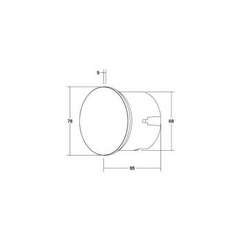 Brumberg WALL KIT68 LED-Wandeinbauleuchte, für Gerätedosen, 35.0 lm, 3000 K, schwarz (10158083)