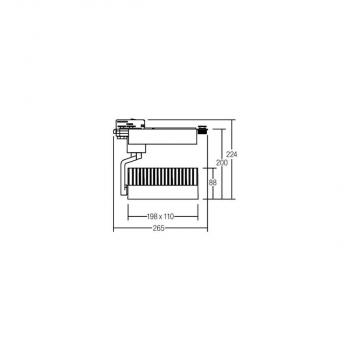 Brumberg CORE LED-Schienenstrahler Wallwasher, 45W, 3250lm, 4000K, weiß (88387174)