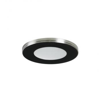 ARDEBO.de Brumberg X-FLAT LED-Einbau- / Anbaudownlight, 2,6W, 185lm, 3000K, schwarz (12164083)