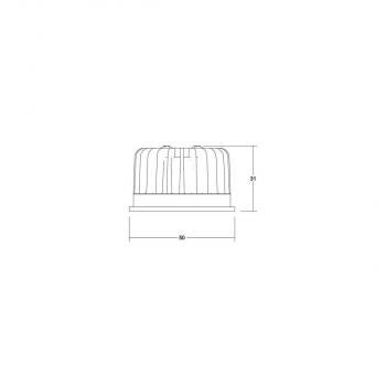 Brumberg DISC LED-Einsatz, MR16, 6 W, mit Linsenoptik, 350 mA (12920003)