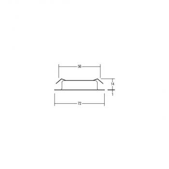 Brumberg BB17 LED-Einbaudownlightset schaltbar, 3W, 260lm, 3000K, nickel (38370153)