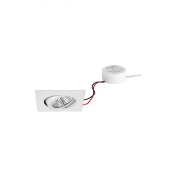 ARDEBO.de Brumberg BB05 LED-Einbaustrahlerset Phasenabschnitt dimmbar (Rundkonverter), 6W, 640lm, 3000K, weiß (40365073)