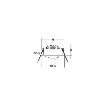 Brumberg LED-Einbaustrahler, 7W, 740lm, 3000K, aluminium (12362253)