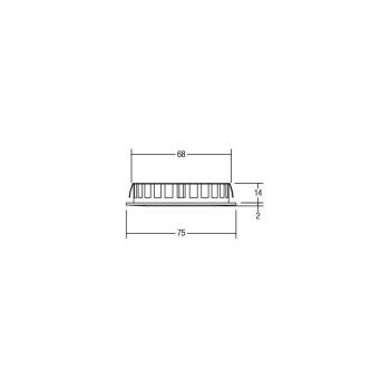 Brumberg LED-Einbaudownlight IP44, 5W, 400lm, 2900K, chrom (12127023)