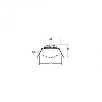 Brumberg LED-Einbaustrahler, 7W, 740lm, 2700K, titan matt (12261643)