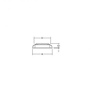 Brumberg LED-Einbaudownlight, 3W, 300lm, 3000K, aluminium (12090623)