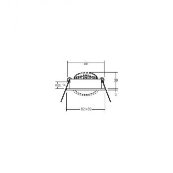 Brumberg LED-Einbaustrahler dim2warm, 6W, 460lm, 1800-3000K, weiß (12462073)