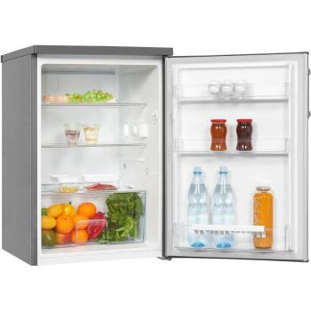 ARDEBO.de Exquisit KS16-V-H-010E Standkühlschrank, 56 cm breit, 133 L, Thermostat-Beleuchtung, inoxlook