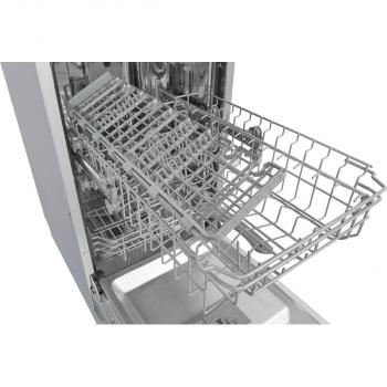 Exquisit EGSP9309-EF-030E Teilintegrierter Geschirrspüler, 45 cm breit, 9 Maßgedecke, Power+, 7 Programme, ECO, Startzeitvorwahl, Edelstahl