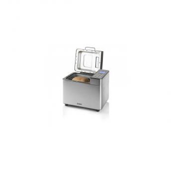 DOMO B3971 Brotbackautomat, 500W, Warmhaltefunktion, Timer, Spender für Nüsse/Früchte, Bräunungseinstellung, 18 Backprogramme, Edelstahl