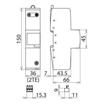 Dehn DEHNvenCI Kombiableiter, Typ 1, 25kA (961205)