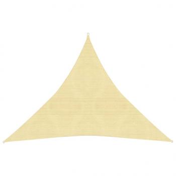 ARDEBO.de - Sonnensegel 160 g/m² Beige 4x4x4 m HDPE