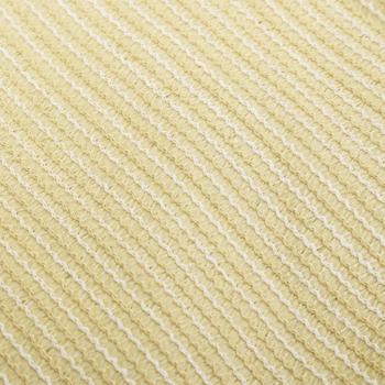 Sonnensegel 160 g/m² Beige 4x4x4 m HDPE