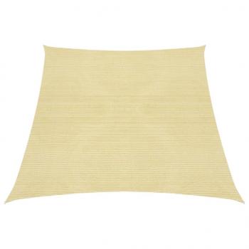 ARDEBO.de - Sonnensegel 160 g/m² Beige 3/4x3 m HDPE