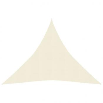 ARDEBO.de - Sonnensegel 160 g/m² Creme 4,5x4,5x4,5 m HDPE