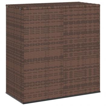 ARDEBO.de - Garten-Kissenbox PE Rattan 100x49x103,5 cm Braun