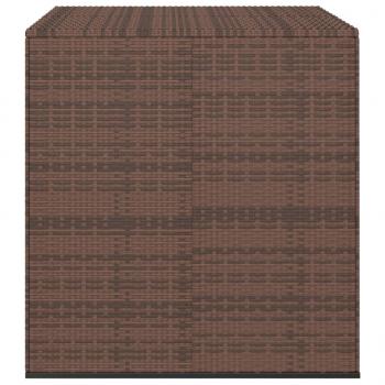 Garten-Kissenbox PE Rattan 100x97,5x104 cm Braun