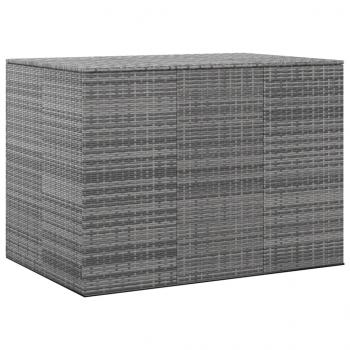 ARDEBO.de - Garten-Kissenbox PE Rattan 145x100x103 cm Grau