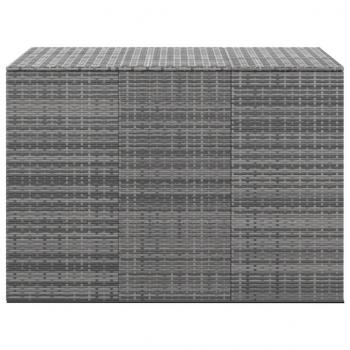 Garten-Kissenbox PE Rattan 145x100x103 cm Grau