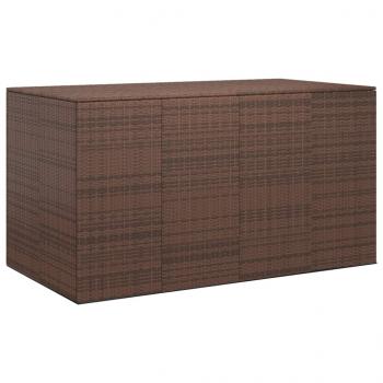 ARDEBO.de - Garten-Kissenbox PE Rattan 194x100x103 cm Braun