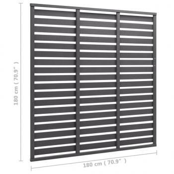 Zaunelement WPC 180x180 cm Grau